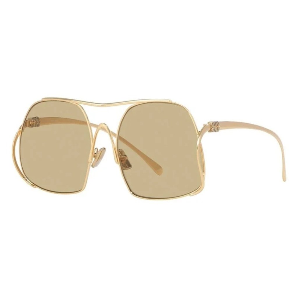 New Miu Miu Mu A55s 5ak10r Sunglasses Gold Women Eyewear Miu Miu Smu A55s 5ak10r
